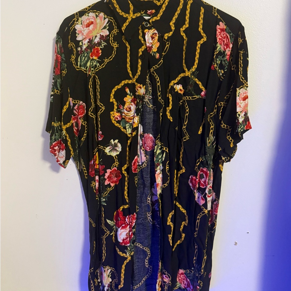 Fashion Nova Men’s floral Dress Shirt